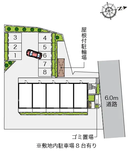 ★手数料０円★朝霞市岡２丁目　月極駐車場（LP）